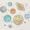 T-shirt med tryck för småbarn: Planets Jumble