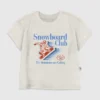T-shirt med tryck för småbarn: Snowboard Club