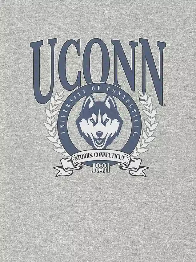 T-shirt med UConn Laurel Crest-motiv