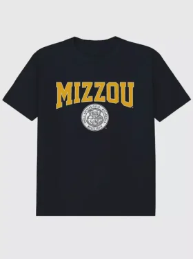 T-shirt med University of Missouris universitetsvapen