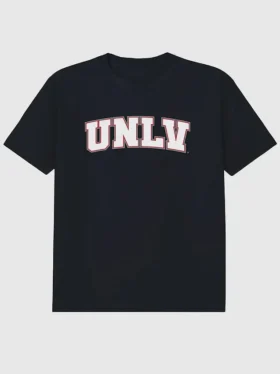 T-shirt med University of Nevada Las Vegas Arch Logo som sekundär grafik