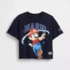 T-shirt med överdimensionerat tryck för småbarn – Super Mario