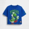 T-shirt med överdimensionerat tryck för småbarn – Super Mario