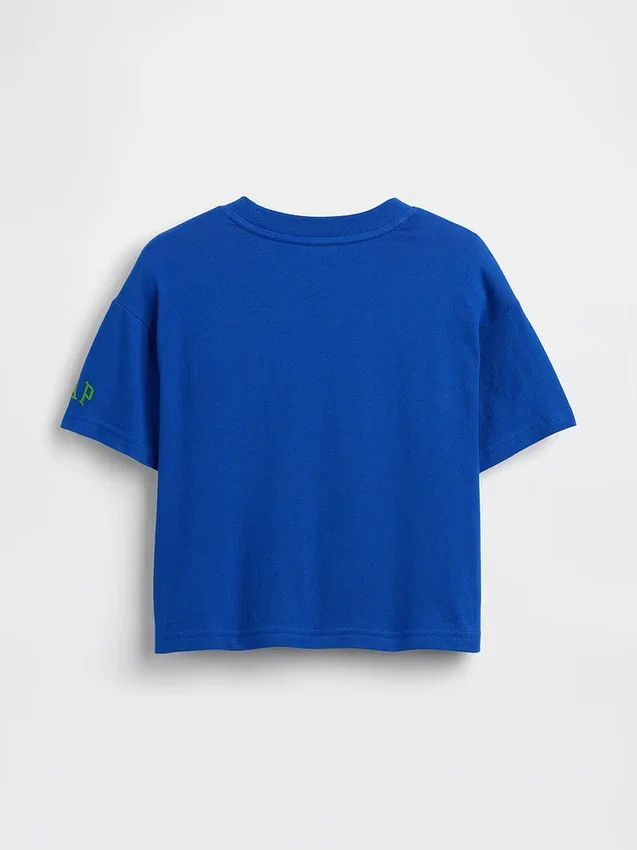 T-shirt med överdimensionerat tryck för småbarn – Super Mario