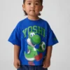 T-shirt med överdimensionerat tryck för småbarn – Super Mario