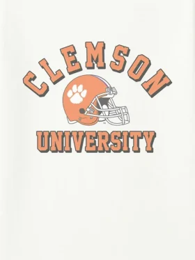 T-shirt med vintage-motiv från Clemson Universitys fotbollslag