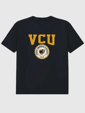 T-shirt med Virginia Commonwealth Universitys universitetsvapen
