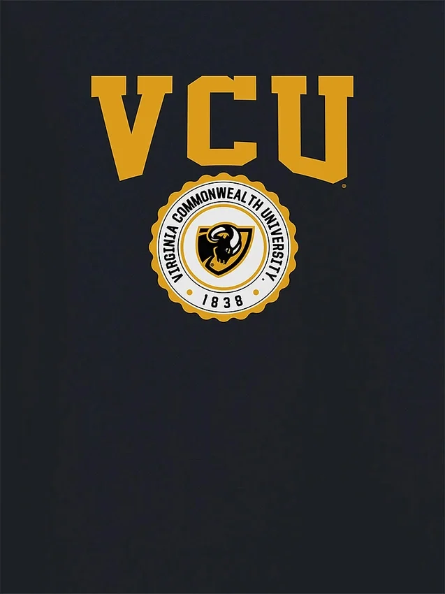 T-shirt med Virginia Commonwealth Universitys universitetsvapen