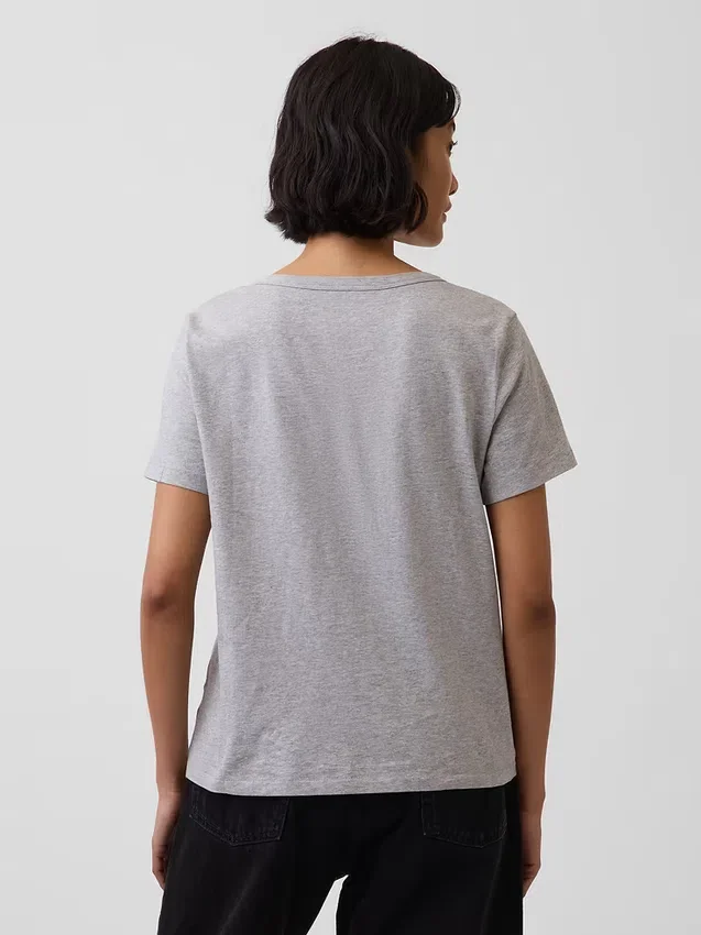 T-shirts i ekologisk bomull med V-ringning