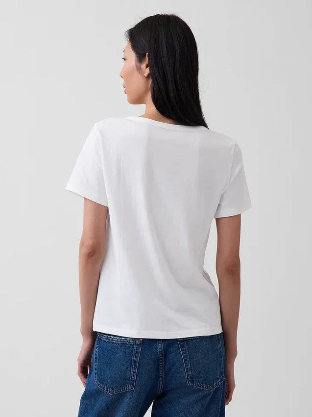 T-shirts i ekologisk bomull med V-ringning
