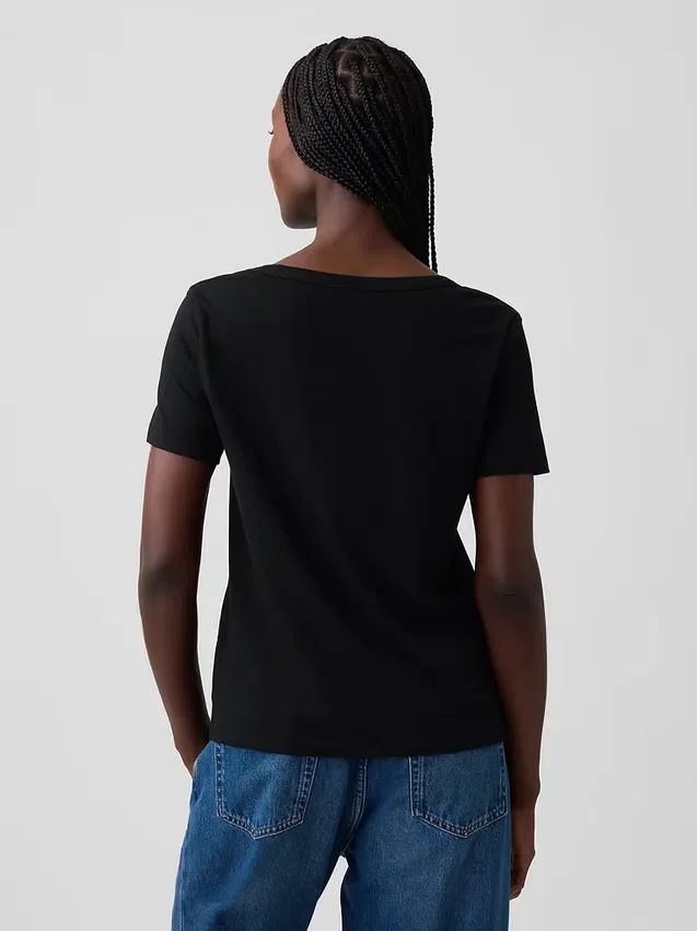 T-shirts i ekologisk bomull med V-ringning