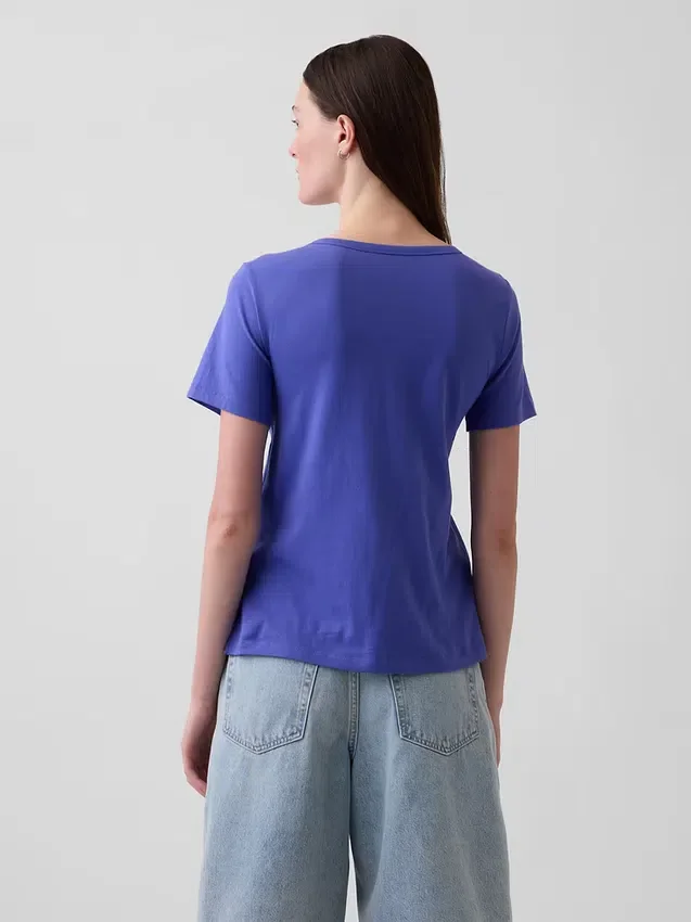 T-shirts i ekologisk bomull med V-ringning