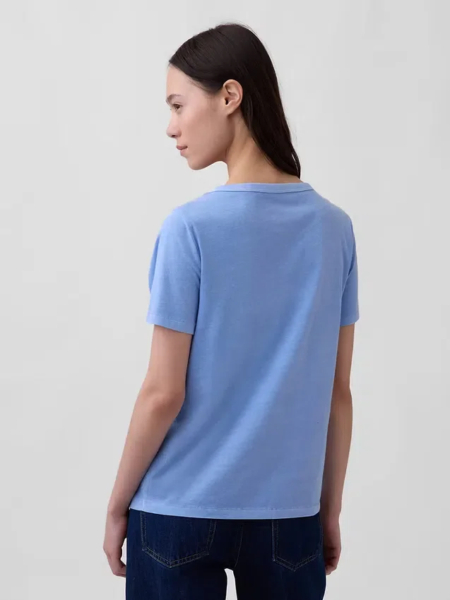 T-shirts i ekologisk bomull med V-ringning