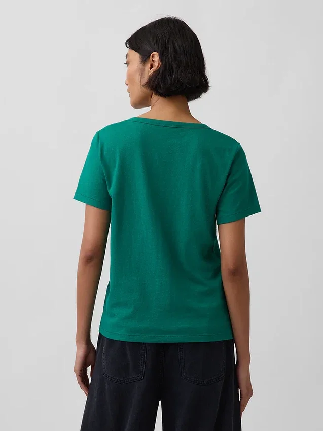 T-shirts i ekologisk bomull med V-ringning