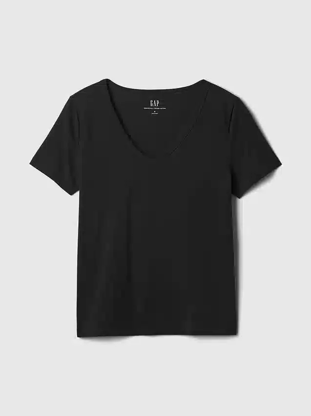 T-shirts i ekologisk bomull med V-ringning