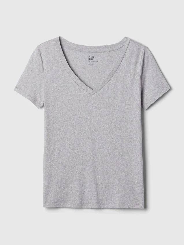 T-shirts i ekologisk bomull med V-ringning