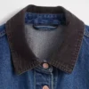 Tajt sittande lång denimjacka