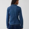Tajt sittande skjorta i denim