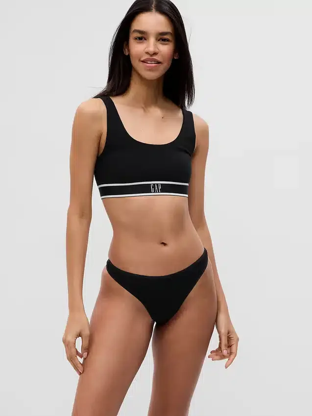 Tanga i ekologisk stretchbomull (3-pack)