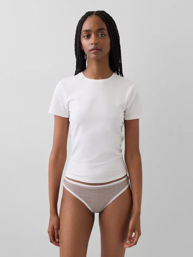 Tanga i ekologisk stretchbomull (3-pack)