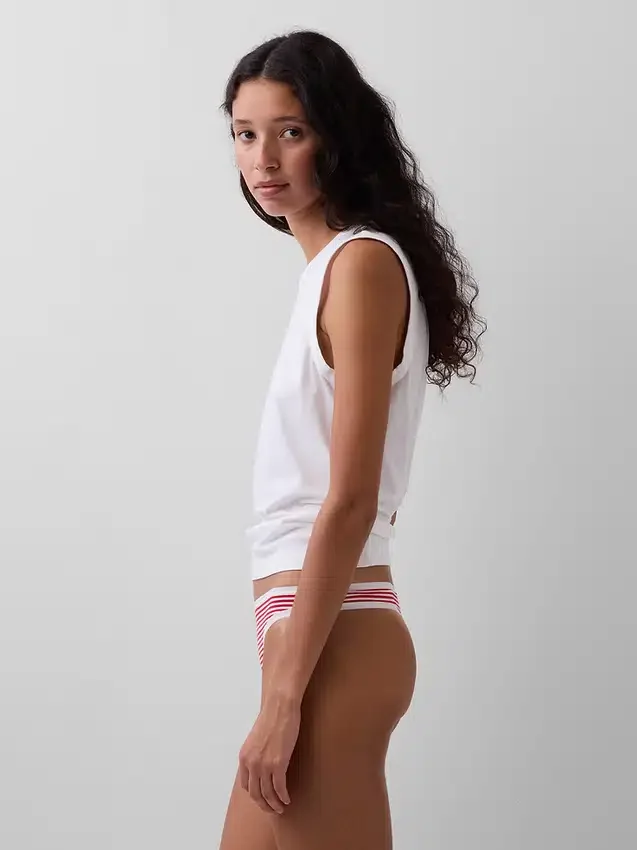 Tanga i ekologisk stretchbomull (3-pack)