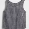 Tanktop i bomullsgasväv