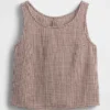 Tanktop i bomullsgasväv