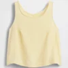 Tanktop i bomullsgasväv