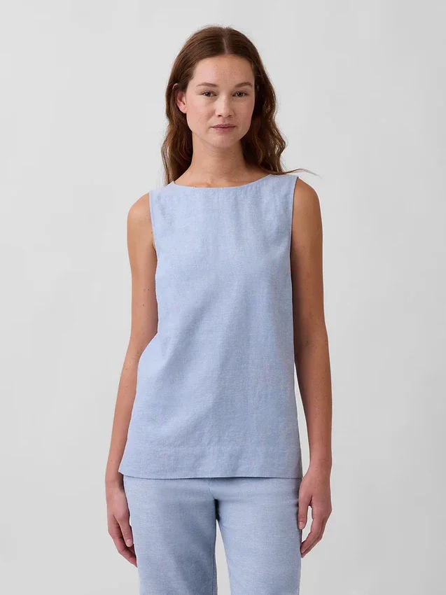 Tanktop i linneblandning