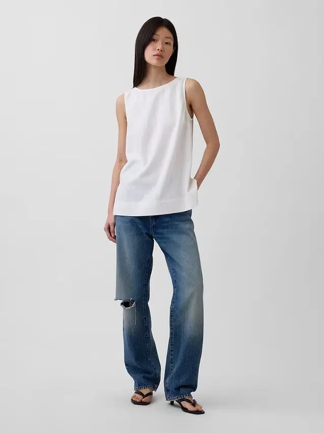 Tanktop i linneblandning