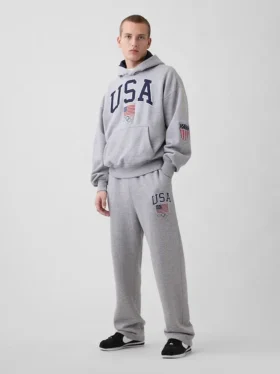 Team USA-joggingbyxor i kraftig fleece för vuxna
