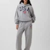 Team USA-joggingbyxor i kraftig fleece för vuxna