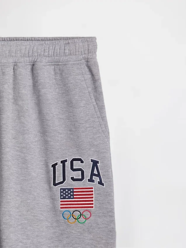 Team USA-joggingbyxor i kraftig fleece för vuxna