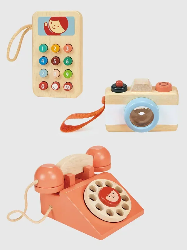 Tekniklekset med telefoner och kamera – leksakspaket för småbarn