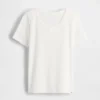 Återvunnen pyjamas-T-shirt med pointellemönster för barn