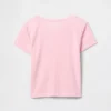 Återvunnen pyjamas-T-shirt med pointellemönster för barn