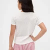 Återvunnen pyjamas-T-shirt med pointellemönster för barn