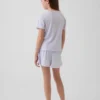 Återvunnen pyjamas-T-shirt med pointellemönster för barn