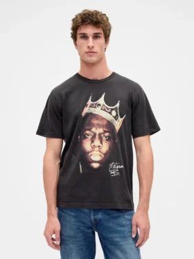 The Notorious B.I.G. T-shirt med grafiskt tryck i avslappnad passform