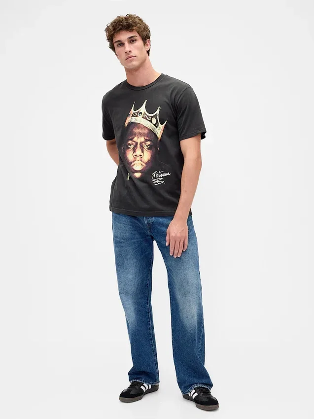 The Notorious B.I.G. T-shirt med grafiskt tryck i avslappnad passform