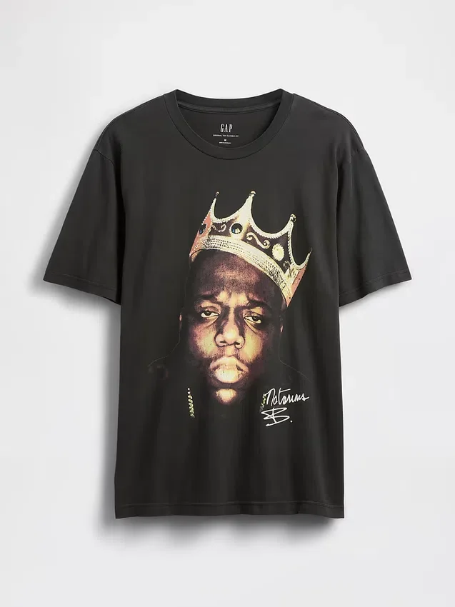 The Notorious B.I.G. T-shirt med grafiskt tryck i avslappnad passform