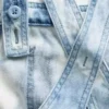 Tie-dye-jeansshorts för barn i avslappnad passform