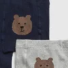 Tights med björnmotiv för småbarn (2-pack)