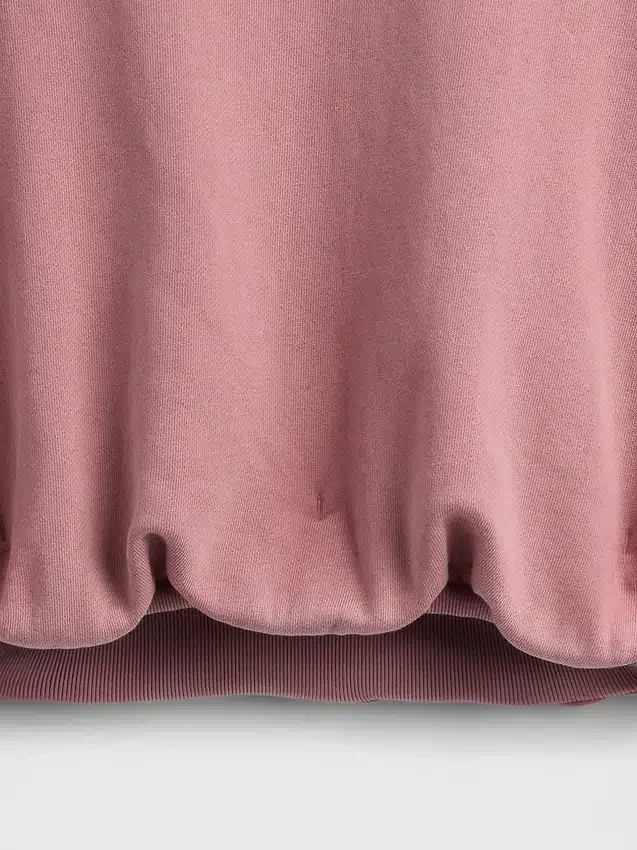 Tjock bubbeltröja i fransk frotté