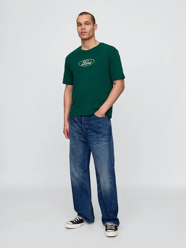Tjock Ford-T-shirt med tryck
