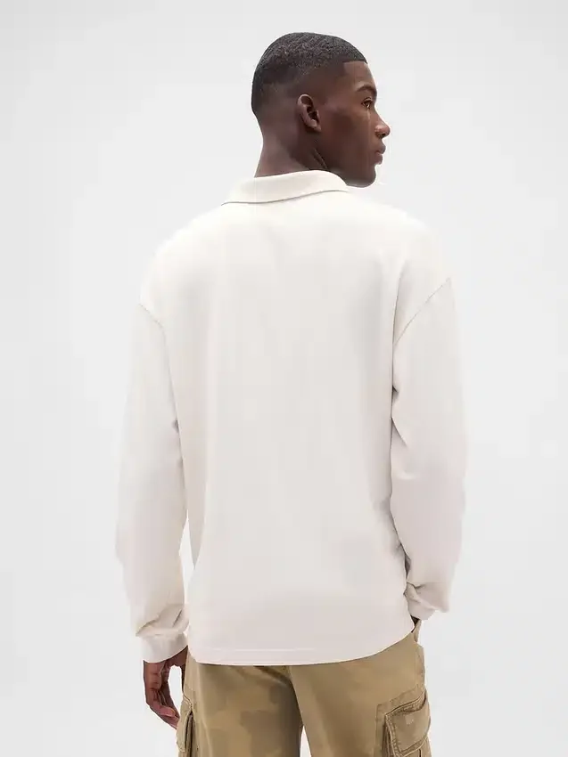 Tjock jersey-pikétröja