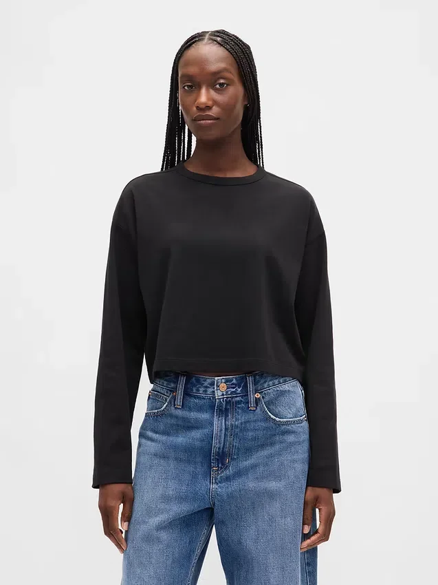 Tjock, kort T-shirt