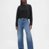 Tjock, kort T-shirt