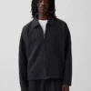 Tjock, oversized jacka med dragkedja för vuxna