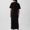 Tjock, oversized maxiklänning i T-shirt-stil